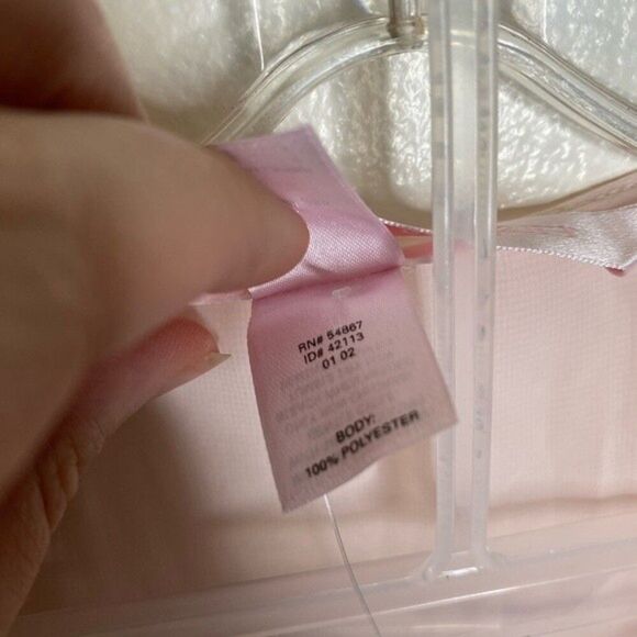 Vintage Victoria’s Secret Pink Sheer Lace Pajama Set med Y2k 2000s fairy-core - Picture 7 of 8